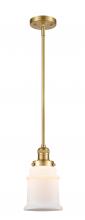 Innovations Lighting 201S-SG-G181 - Canton - 1 Light - 7 inch - Satin Gold - Stem Hung - Mini Pendant