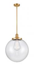  201S-SG-G202-16 - Beacon - 1 Light - 16 inch - Satin Gold - Stem Hung - Pendant