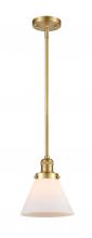 Innovations Lighting 201S-SG-G41 - Cone - 1 Light - 8 inch - Satin Gold - Stem Hung - Mini Pendant