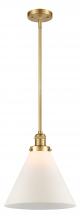 Innovations Lighting 201S-SG-G41-L - Cone - 1 Light - 12 inch - Satin Gold - Stem Hung - Mini Pendant