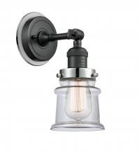  203BK-BPPC-HRPC-G182S - Canton - 1 Light - 5 inch - Matte Black - Sconce