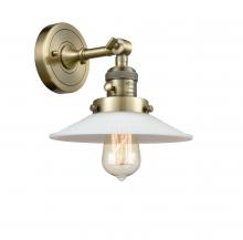  203SW-AB-G1 - Halophane - 1 Light - 9 inch - Antique Brass - Sconce