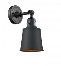 Innovations Lighting 203SW-BK-M9-BK - Addison - 1 Light - 5 inch - Matte Black - Sconce