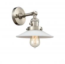  203SW-SN-G1 - Halophane - 1 Light - 9 inch - Brushed Satin Nickel - Sconce