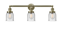 Innovations Lighting 205-AB-G54-LED - Bell - 3 Light - 30 inch - Antique Brass - Bath Vanity Light