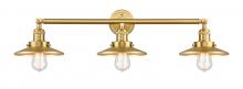  205-SG-M4 - Railroad - 3 Light - 32 inch - Satin Gold - Bath Vanity Light