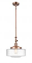 Innovations Lighting 206-AC-G694-12-LED - Bridgeton - 1 Light - 12 inch - Antique Copper - Stem Hung - Mini Pendant