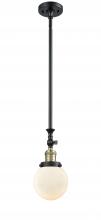 Innovations Lighting 206-BAB-G201-6 - Beacon - 1 Light - 6 inch - Black Antique Brass - Stem Hung - Mini Pendant