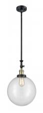 Innovations Lighting 206-BAB-G202-12-LED - Beacon - 1 Light - 12 inch - Black Antique Brass - Stem Hung - Mini Pendant