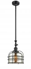 Innovations Lighting 206-BK-G78-CE-LED - Bell Cage - 1 Light - 9 inch - Matte Black - Stem Hung - Mini Pendant