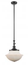 Innovations Lighting 206-OB-G541-LED - Oxford - 1 Light - 12 inch - Oil Rubbed Bronze - Stem Hung - Mini Pendant