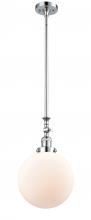 Innovations Lighting 206-PC-G201-10 - Beacon - 1 Light - 10 inch - Polished Chrome - Stem Hung - Mini Pendant