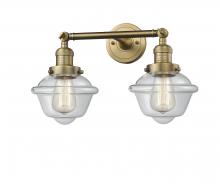  208-BB-G532 - Oxford - 2 Light - 17 inch - Brushed Brass - Bath Vanity Light