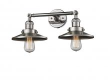 Innovations Lighting 208-PN-M1-LED - Railroad - 2 Light - 18 inch - Polished Nickel - Bath Vanity Light