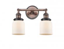 Innovations Lighting 208BP-ACBK-G51 - Bell - 2 Light - 16 inch - Antique Copper - Bath Vanity Light