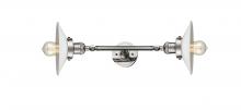 Innovations Lighting 208L-PN-G1 - Halophane - 2 Light - 9 inch - Polished Nickel - Bath Vanity Light