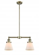 Innovations Lighting 209-AB-G61 - Cone - 2 Light - 21 inch - Antique Brass - Stem Hung - Island Light