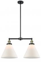 Innovations Lighting 209-BAB-G41-L - Cone - 2 Light - 21 inch - Black Antique Brass - Stem Hung - Island Light