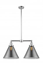 Innovations Lighting 209-PC-G43-L - Cone - 2 Light - 21 inch - Polished Chrome - Stem Hung - Island Light