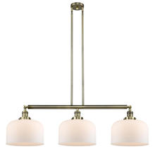 Innovations Lighting 213-AB-G71-L - Bell - 3 Light - 42 inch - Antique Brass - Stem Hung - Island Light