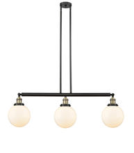 Innovations Lighting 213-BAB-G201-8 - Beacon - 3 Light - 41 inch - Black Antique Brass - Stem Hung - Island Light