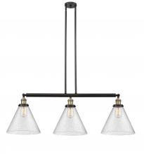 Innovations Lighting 213-BAB-G44-L-LED - Cone - 3 Light - 44 inch - Black Antique Brass - Stem Hung - Island Light