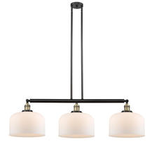 Innovations Lighting 213-BAB-G71-L - Bell - 3 Light - 42 inch - Black Antique Brass - Stem Hung - Island Light