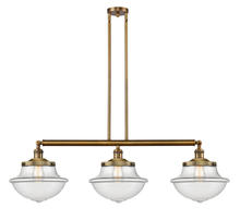 Innovations Lighting 213-BB-G542 - Oxford - 3 Light - 42 inch - Brushed Brass - Stem Hung - Island Light