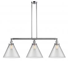 Innovations Lighting 213-PC-G42-L-LED - Cone - 3 Light - 44 inch - Polished Chrome - Stem Hung - Island Light