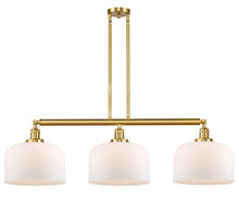 Innovations Lighting 213-SG-G71-L - Bell - 3 Light - 42 inch - Satin Gold - Stem Hung - Island Light