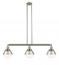  213-SN-HFS-62-SN - Hampden - 3 Light - 40 inch - Brushed Satin Nickel - Stem Hung - Island Light