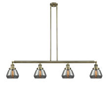 Innovations Lighting 214-AB-G173-LED - Fulton - 4 Light - 51 inch - Antique Brass - Stem Hung - Island Light