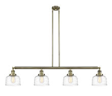 Innovations Lighting 214-AB-G713 - Bell - 4 Light - 53 inch - Antique Brass - Stem Hung - Island Light