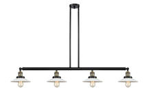 Innovations Lighting 214-BAB-G1-LED - Halophane - 4 Light - 53 inch - Black Antique Brass - Stem Hung - Island Light