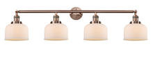 Innovations Lighting 215-AC-G71 - Bell - 4 Light - 44 inch - Antique Copper - Bath Vanity Light