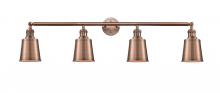 Innovations Lighting 215-AC-M9-AC-LED - Addison - 4 Light - 42 inch - Antique Copper - Bath Vanity Light