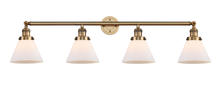 Innovations Lighting 215-BB-G41 - Cone - 4 Light - 44 inch - Brushed Brass - Bath Vanity Light