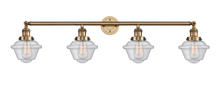 Innovations Lighting 215-BB-G534-LED - Oxford - 4 Light - 46 inch - Brushed Brass - Bath Vanity Light