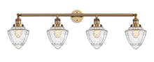  215-BB-G664-7 - Bullet - 4 Light - 46 inch - Brushed Brass - Bath Vanity Light