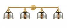 Innovations Lighting 215-SG-G78-LED - Bell - 4 Light - 45 inch - Satin Gold - Bath Vanity Light