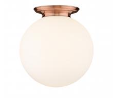  221-1F-AC-G201-18 - Beacon - 1 Light - 18 inch - Antique Copper - Flush Mount