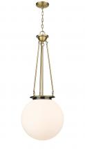 Innovations Lighting 221-1P-BB-G201-16 - Beacon - 1 Light - 16 inch - Brushed Brass - Chain Hung - Pendant