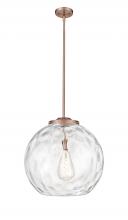 Innovations Lighting 221-1S-AC-G1215-18 - Athens Water Glass - 1 Light - 18 inch - Antique Copper - Stem Hung - Pendant