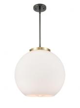 Innovations Lighting 221-1S-BAB-G121-16 - Athens - 1 Light - 16 inch - Black Antique Brass - Stem Hung - Pendant