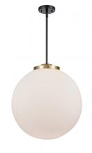 Innovations Lighting 221-1S-BAB-G201-18 - Beacon - 1 Light - 18 inch - Black Antique Brass - Stem Hung - Pendant