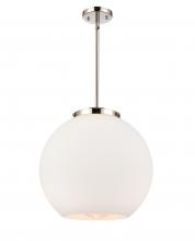 Innovations Lighting 221-1S-PN-G121-16 - Athens - 1 Light - 16 inch - Polished Nickel - Cord hung - Pendant