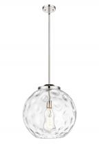 Innovations Lighting 221-1S-PN-G1215-16 - Athens Water Glass - 1 Light - 16 inch - Polished Nickel - Stem Hung - Pendant