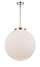 Innovations Lighting 221-1S-PN-G201-18 - Beacon - 1 Light - 18 inch - Polished Nickel - Cord hung - Pendant