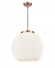 Innovations Lighting 221-3S-AC-G121-16 - Athens - 3 Light - 16 inch - Antique Copper - Cord hung - Pendant