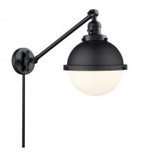 Innovations Lighting 237-BK-HFS-81-BK-LED - Hampden - 1 Light - 9 inch - Matte Black - Swing Arm